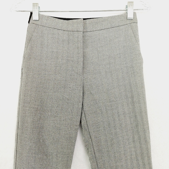 Zara Gray Low Rise Straight Leg Slim Fit Dress Pants 5084 - Picture 3 of 7